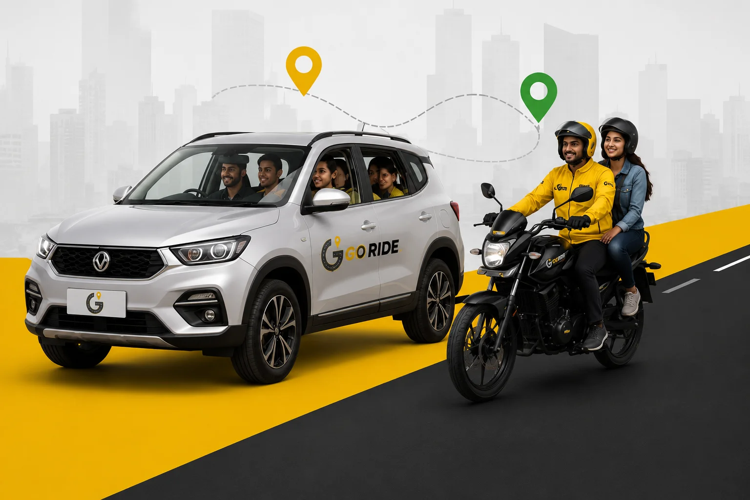 GoRide car and bike pooling